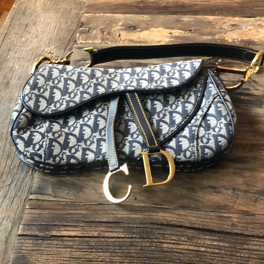 Christian Dior Denim Shoulder Bag